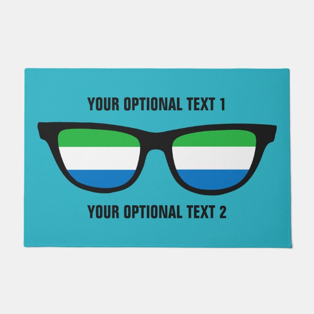 Sierra Leone Shades custom door mats (Front)