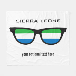 Sierra Leone Shades custom fleece blankets