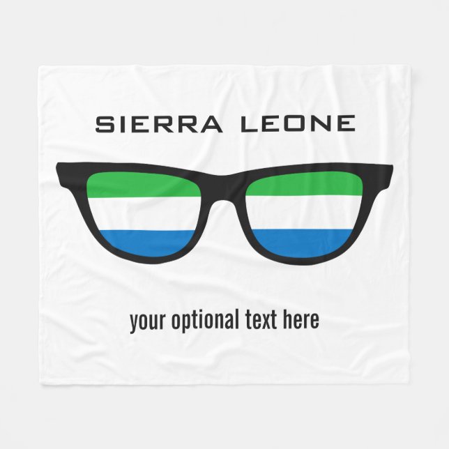 Sierra Leone Shades custom fleece blankets (Front (Horizontal))