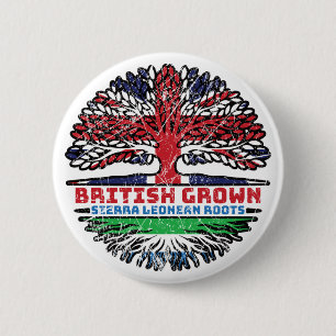 Sierra Leone Sierra Leonean Uk United Kingdom 2 Inch Round Button