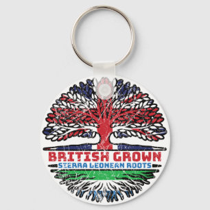 Sierra Leone Sierra Leonean Uk United Kingdom Keychain