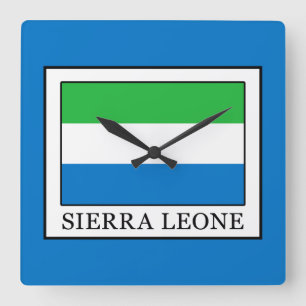Sierra Leone Square Wall Clock