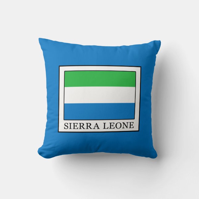 Sierra Leone Throw Pillow (Front)