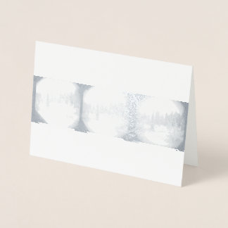 Sierra Mountain Snowstorm - Snowy Pines Card