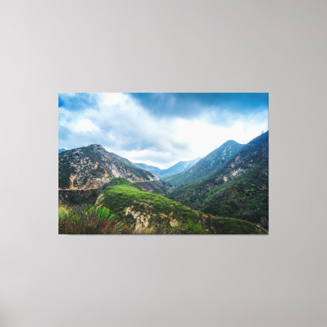 Sierra Mountain Valley Storm Wall Art Landscape (Front)