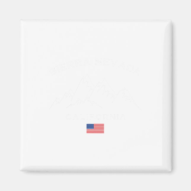 Sierra Nevada California Ski Resort Skiing Souveni Magnet (Front)