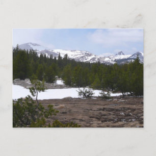 Sierra Nevada Mountains and Snow at Yosemite Postcard
