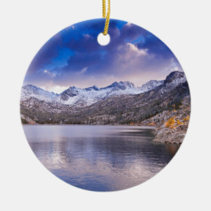 Sierra Nevada Mountains, Autumn, CA Ceramic Ornament