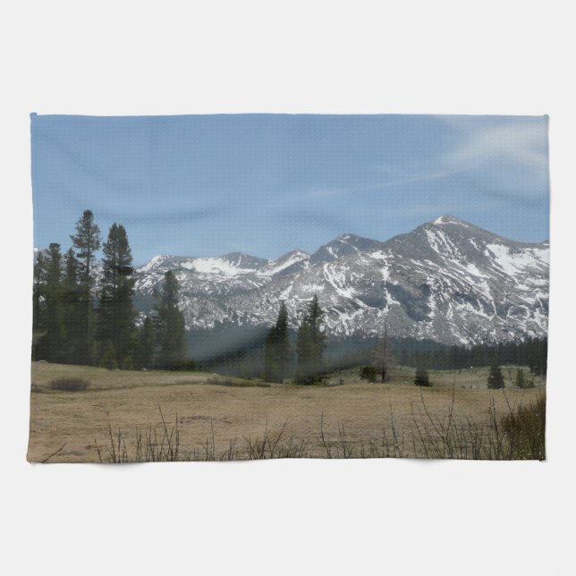 Sierra Nevada Mountains I from Yosemite Kitchen Towel (Horizontal)