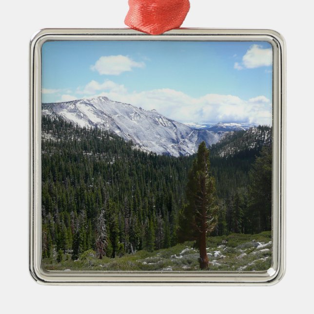 Sierra Nevada Mountains II from Yosemite Metal Ornament (Front)