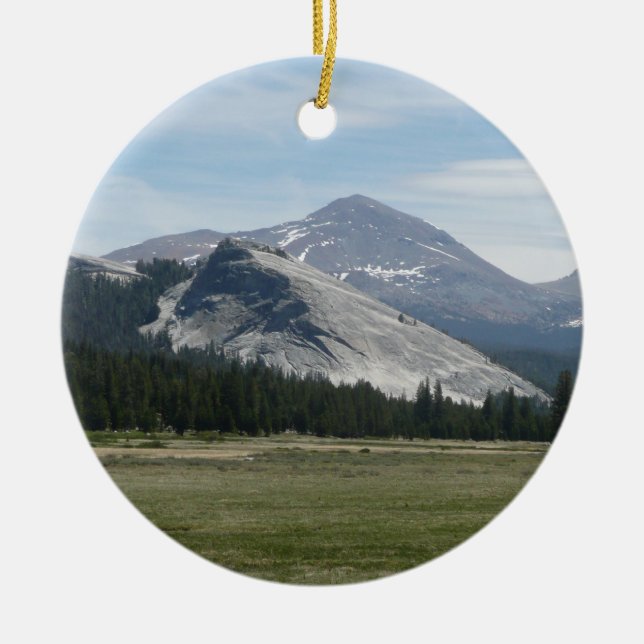 Sierra Nevada Mountains III Yosemite National Park Ceramic Ornament (Front)