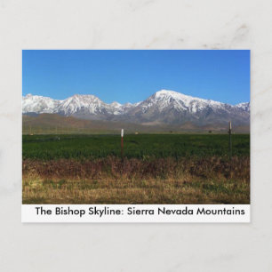Sierra Nevada near Bishop, CA postcard