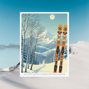 Sierra Nevada Spain España ski Postcard