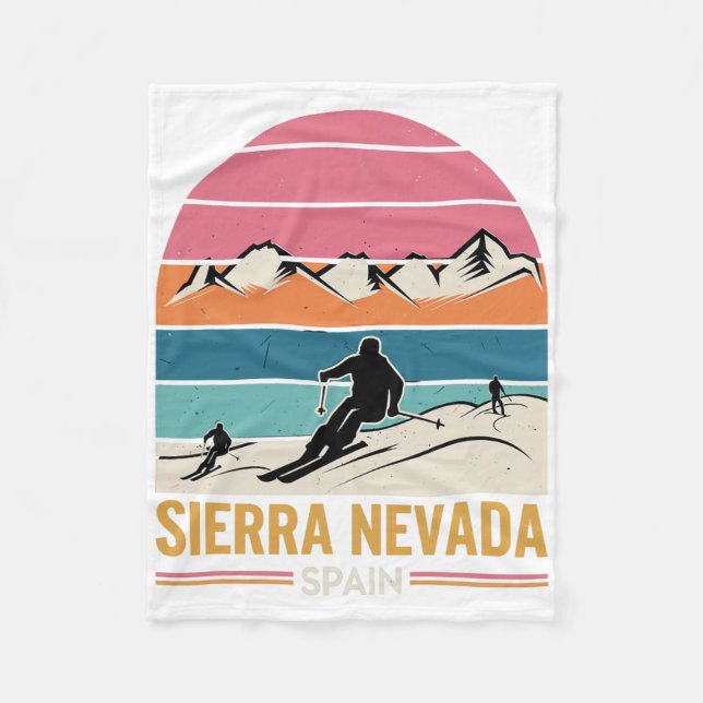 Sierra Nevada Spain  Fleece Blanket (Front)