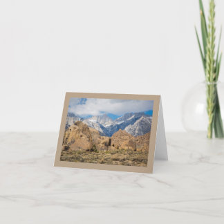 Sierra orientale cartes de note d'instantanés