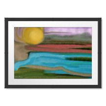 Sierra Sunrise Abstract Art