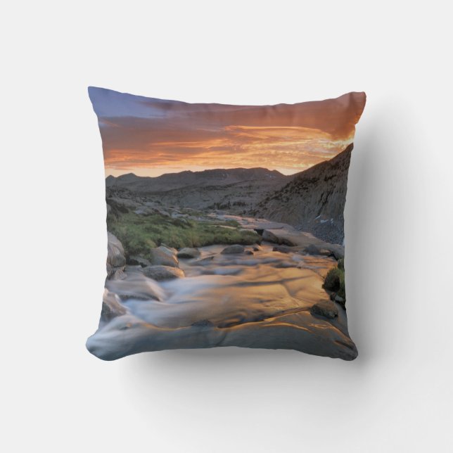 Sierra Wave over Yosemite Throw Pillow (Front)