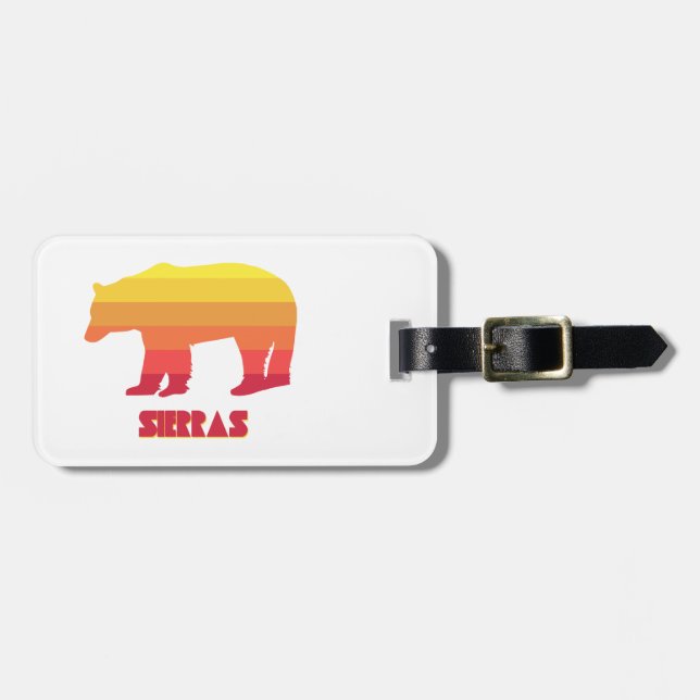 Sierras Bear Luggage Tag (Front Horizontal)