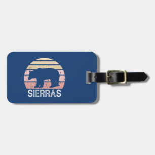Sierras Retro Bear Luggage Tag