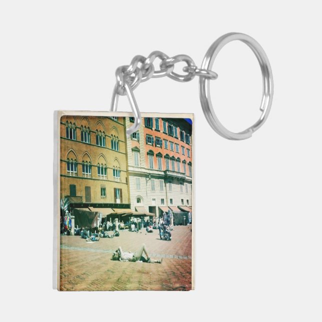 Siesta in Italy Keychain (Back Left)