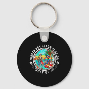 Siesta Key Beach Florida Men And Women  Keychain