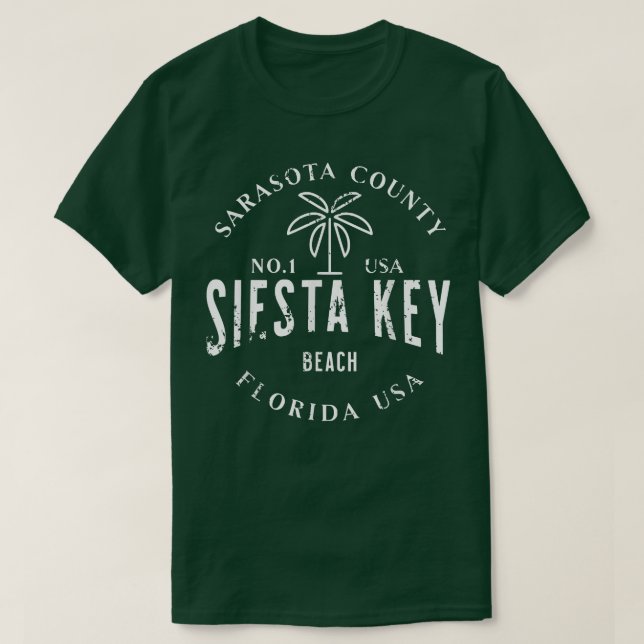 Siesta Key Beach, Florida  T-Shirt (Design Front)