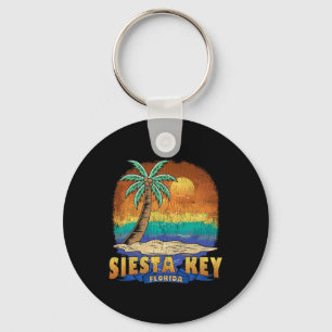 Siesta Key Florida Vintage Distressed Souvenir Keychain