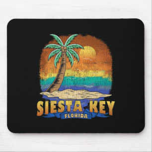 Siesta Key Florida Vintage Distressed Souvenir  Mouse Pad