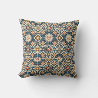 Siesta Key in Festive Pattern Throw Pillow