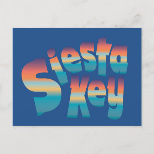 Siesta Key in sunset colours Postcard