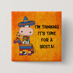 Siesta Mexican cow button