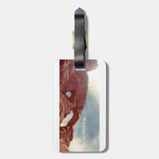 sift through the static luggage tag (Back Vertical)