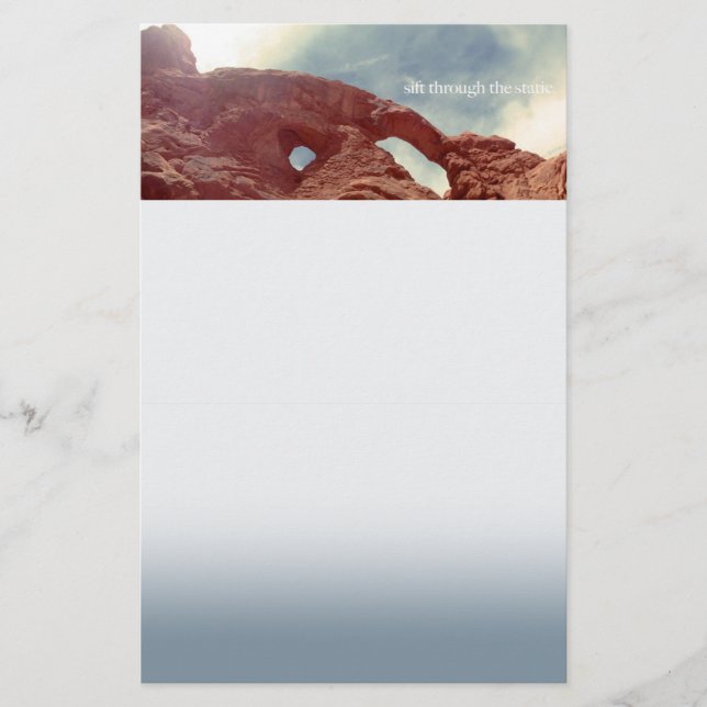 sift through the static stationery (Front)