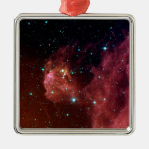Sig07-006 Red dust sky cloud NASA Metal Ornament