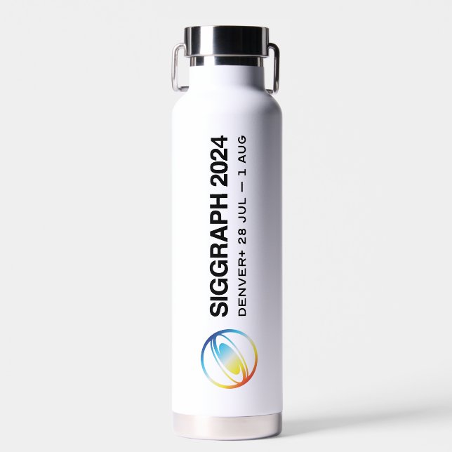 SIGGRAPH Tall Water Bottle (Front)