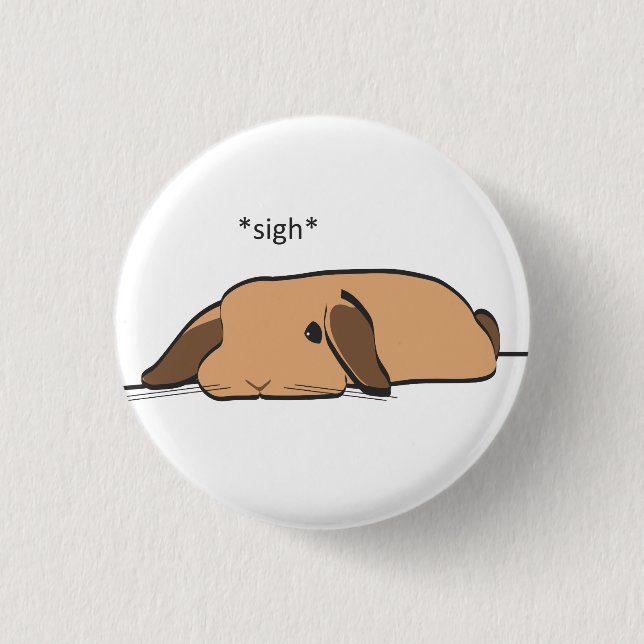 SIGHING LOP 1 INCH ROUND BUTTON (Front)