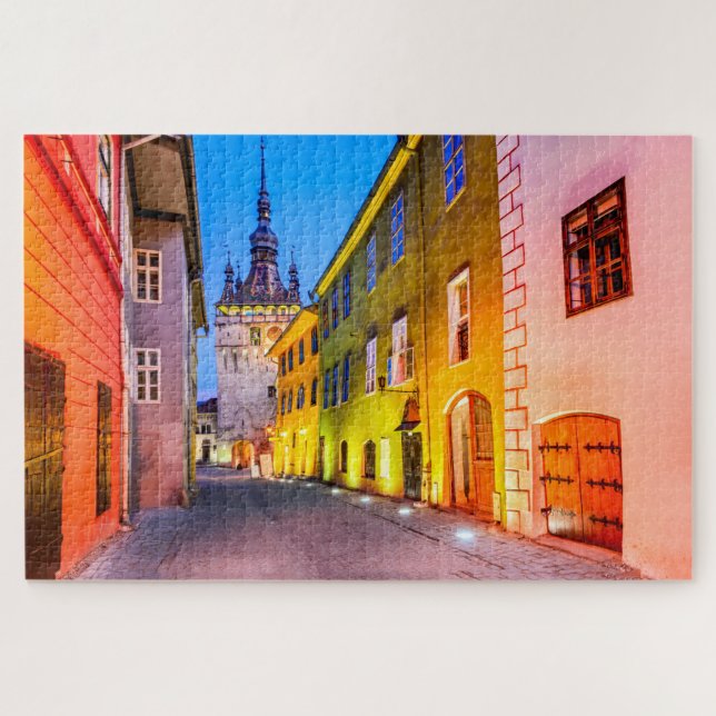 -Sighisoara- Explore the Medieval Charm of Romania Jigsaw Puzzle (Horizontal)