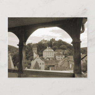 Sighisoara, iview of the city postcard