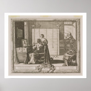 Sight, engraved by the artist, c.1630-40 (engravin poster