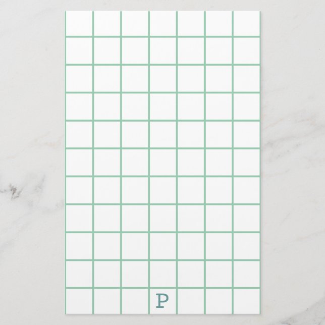 Sight Problems? Use large... - Monogram Stationery (Front)