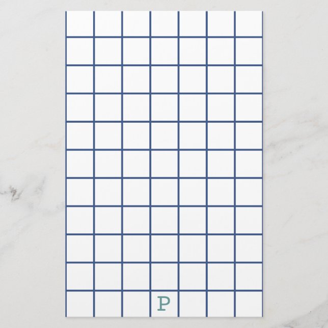 Sight Problems? Use large squared Stationery (Front)