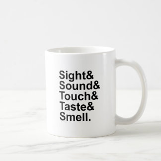 Sight Sound Touch Taste Smell | Five Senses Coffee Mug