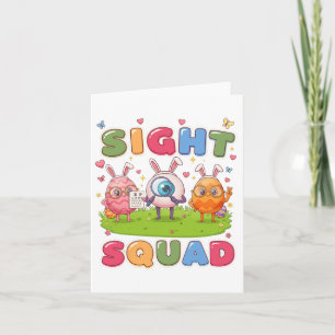 Sight Squad Easter Day Optometrist Hoppy Optician Card