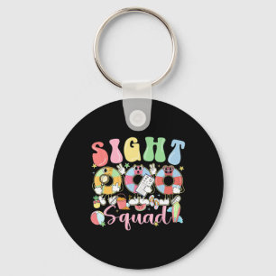 Sight Squad Summer Vibes Funny Optometry Ophthalmo Keychain