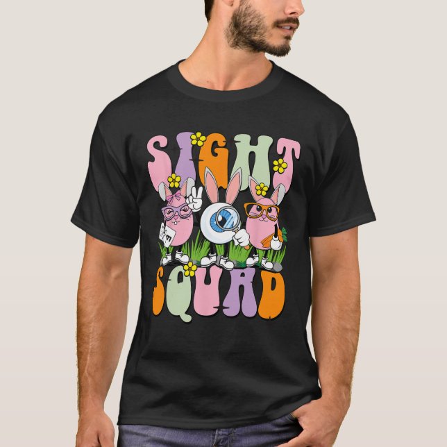 Sight Squad Therapist Optometrist Optometry Bunny  T-Shirt (Front)