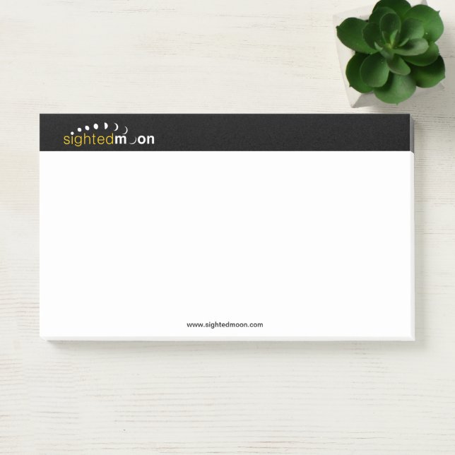 Sighted Moon Logo 10X6 Post-it Notes (Office)