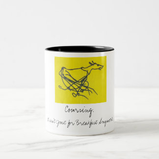 Sighthound chassant la tasse
