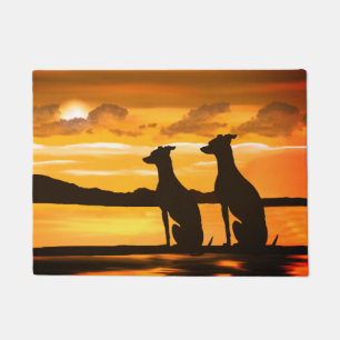 Sighthounds - Greyhound Sunrise  Doormat