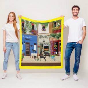 Sighthounds - Hound Day Out V2  Fleece Blanket