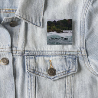 Sightseeing at Niagara Falls 2 Inch Square Button